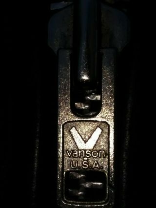 Vintage Vanson Cafe Racer Leather Motorcycle Jacket Size 42 mens Boston Mass. 6