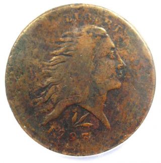 1793 Flowing Hair Wreath Cent 1c - Certified Ngc Fine Detail - Rare Coin