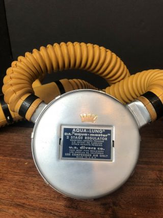 Vintage Aqua - Lung Scuba Diver Cousteau Gagnan Regulator Antique Us Divers Rare