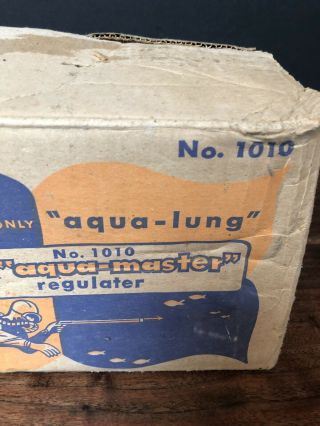 Vintage AQUA - LUNG scuba diver Cousteau Gagnan regulator antique US DIVERS rare 2