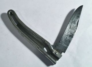 WWII Pat.  1 - 27 - 42 Geo.  Schrade Knife Co.  Military Pocket Knife,  Beauty 8