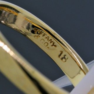 Antique Vintage Tiffany&Co.  18K Yellow Gold 3.  5MM Wide Wedding Band Ring Size 9 3