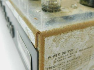 McIntosh MC - 240 Vintage Stereo Power Amplifier Tubes SN 46G15 12