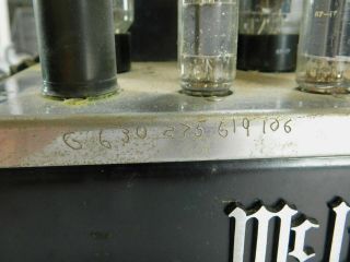 McIntosh MC - 240 Vintage Stereo Power Amplifier Tubes SN 46G15 3