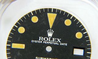 Rare Vintage Rolex Submariner 1680 Matte Black Pumpkin Watch Dial 1970 ' s 2