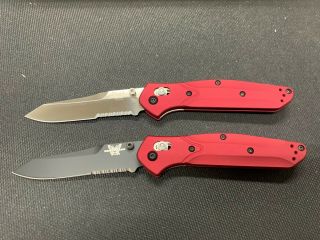 Benchmade 940S and 940SBT Osborne Red Limited 43/50 - Very Rare 940 5