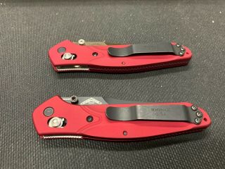 Benchmade 940S and 940SBT Osborne Red Limited 43/50 - Very Rare 940 6