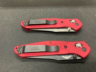 Benchmade 940S and 940SBT Osborne Red Limited 43/50 - Very Rare 940 7