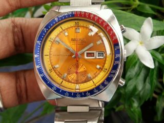 Sei ko Pepsi Chronograph Automatic cal.  6139 - 6002 men ' s watch vintage Japan made 2