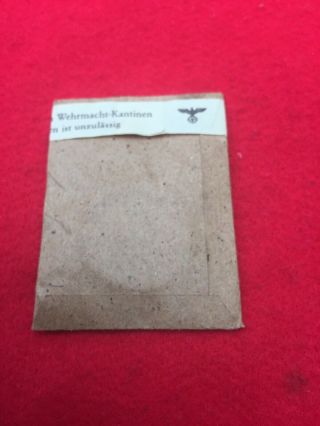 WW2 German Army issue condom in packet of issue 2