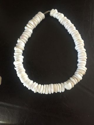 Vtg large puka shell necklace 240 grams 20 