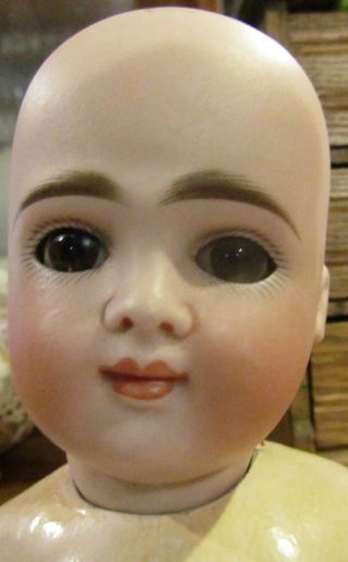 Antique 15 1/2 " C1890 German Bisque At Kestner Closed Mouth Doll On Early Body
