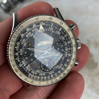 Vintage Breitling Navitimer Chronograph Wristwatch Ref.  808 Valjoux 72 RARE NR 4