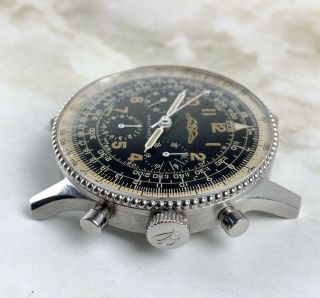 Vintage Breitling Navitimer Chronograph Wristwatch Ref.  808 Valjoux 72 RARE NR 6