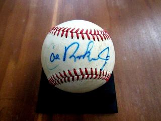 Cal Ripken Jr Orioles Hof Rookie Signed Auto Vintage Game Oal Baseball Jsa