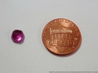 RARE Untreated 1.  33ct GIA Certified Natural Burma Ruby Cushion Cut Purple Red 11