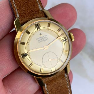 Vintage Zenith Port Royal Chronometre Wristwatch 18kt gold VERY RARE NR 4