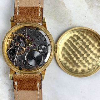 Vintage Zenith Port Royal Chronometre Wristwatch 18kt gold VERY RARE NR 8