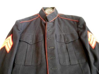 USMC WWII Sgt Dress Blues Coat and Pants - Project 2