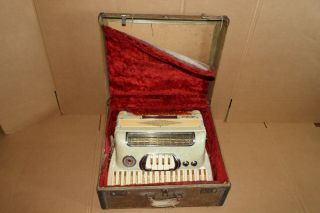 Vintage Lo Duca Bros Accordion Petite Grande Milwaukee Wis With Case