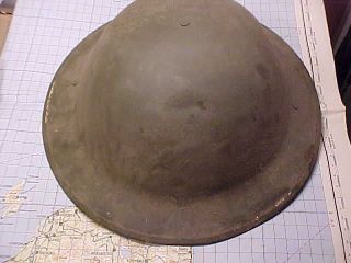Early Wwii Cd Civil Defense Helmet - Od Doughboy Style