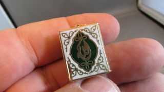 RARE 18K SOLID GOLD Islamic Ottoman Quran PENDANT CHARM with Real Quran Inside 11