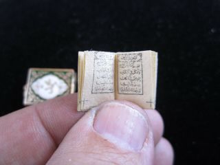 Rare 18k Solid Gold Islamic Ottoman Quran Pendant Charm With Real Quran Inside