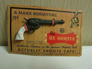 Nos Vintage Marx Miniature Cap Gun In.
