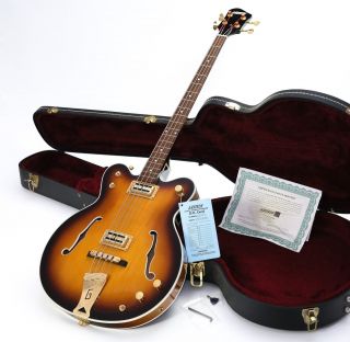 Gretsch G6072 - 1968 Japanese Hollow Body Bass Vintage Sunburst & Gretsch Case