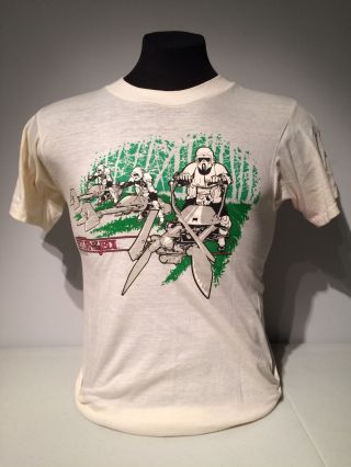 Star Wars Return of the Jedi Biker Scout Speeder Bike True Vintage T Shirt 1983 2