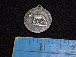 1944 Italian WWII Liberation of Rome Souvenir Medal - 800 Silver 3