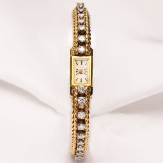 Blancpain Vintage Diamond 18k Yellow Gold