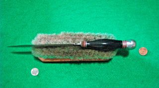 Vtg Sheath Hunt 6 Blade REMINGTON RH46 Antique Knife 1 DuPONT Orig Leather case 12