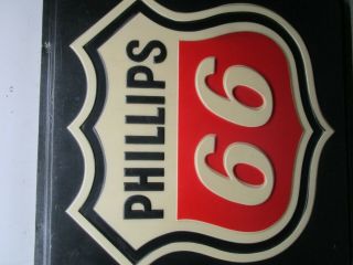 Vintage Phillips 66 gas station sign plastic lighted back advertising oil 2