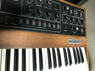 Rare Sequential Circuits Prophet - 5 Keyboard Synth No MIDI with Case 4