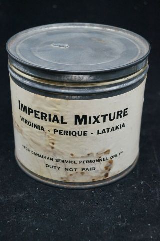 Ww2 Era Canadian Tobacco Tin Service Personnel Only