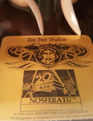 1979 Vintage Rare Klaus Kinski Don Post Nosferatu Vampire Monster Mask w hands 5