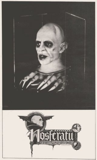 1979 Vintage Rare Klaus Kinski Don Post Nosferatu Vampire Monster Mask w hands 9