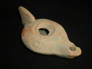 Byzantine Pottery / Clay - Oil Lamp - Circa 1200 - 1500 Ad /1049