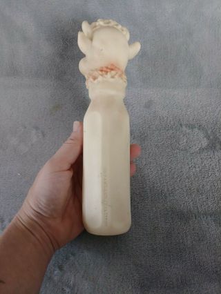 DREAMLAND CREATIONS Baby Bottle Squeeze Toy w/ ELSIE type Cow Head MOOOO 3