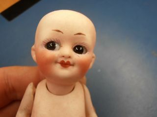 rar Antique Dolls German bisque doll googly kewpie with glass eyes 1900 8