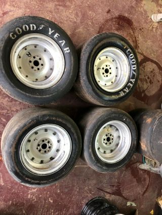 Estate Find Vintage Racing Wheels And Tires 13x10 & 13x12