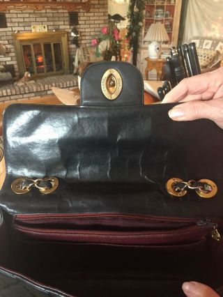 Authentic Chanel Vintage Jumbo Black Flap Bag. 7