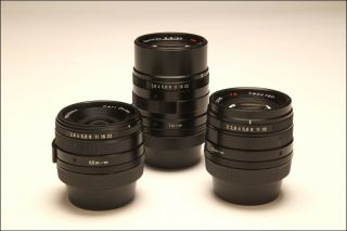 Contax G2 Black 35mm Film RARE BLACK Camera - 21mm,  28mm,  45mm,  90mm Lenses, 3