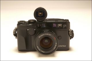 Contax G2 Black 35mm Film RARE BLACK Camera - 21mm,  28mm,  45mm,  90mm Lenses, 4