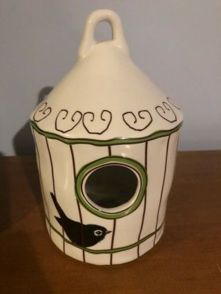 Rae Dunn Rare Chirp Palace Birdhouse M Exclusive Vintage Retired