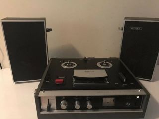 Vintage Sony Tc - 230 Solid State 3 Head Stereo Center Tapecorder Reel To Reel