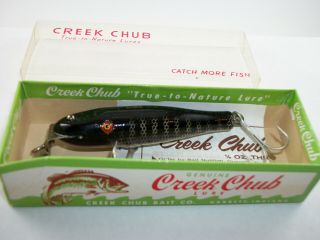 Vintage Unknown Wood Creek Chub Pikie W/box & Papers