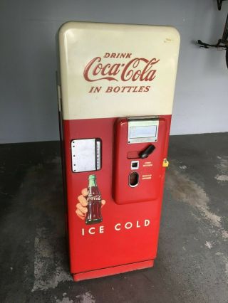 Vintage 10 Cent Coke Machine Cavalier C - 51 Coca - Cola Vending Machine
