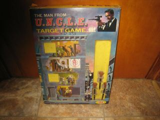 Vintage 1965 Ideal Man From Uncle Target Game W/original Box Complete &